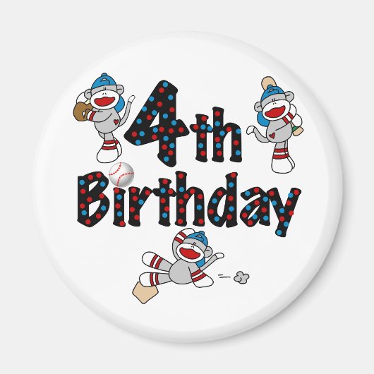 第4回ソックサル野球誕生日 マグネット (正面)