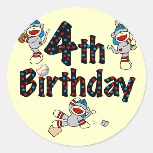 第4回ソックサル野球誕生日 ラウンドシール (正面)