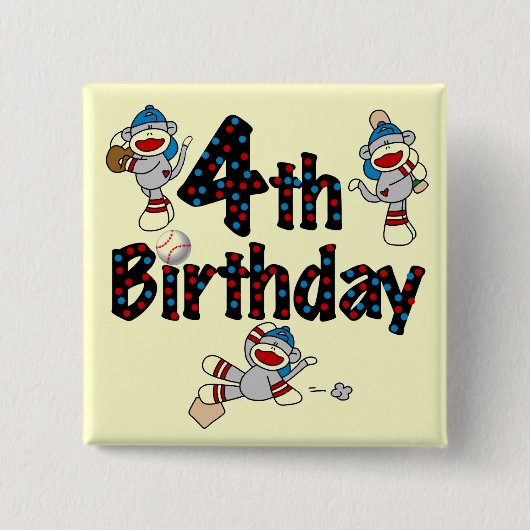 第4回ソックサル野球誕生日 缶バッジ (正面)