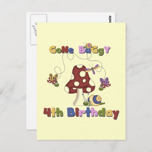 第4回バグ誕生日Tシャツとギフト ポストカード (正面/裏面)