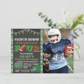 第4回バースデーサッカー誕生日パーティーへの招待 招待状 (スタンド正面)