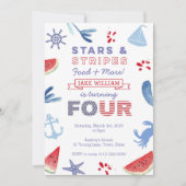 第4回バースデースターとストライプビーチパーティー 招待状 (正面)