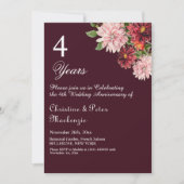 第4回フルーツ結婚周年記念ブルゴーニュフローラ 招待状 (正面)