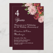 第4回フルーツ結婚周年記念ブルゴーニュフローラ 招待状 (正面/裏面)