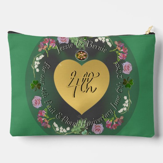 第4回フルーツ&フローラ結婚記念日 アクセサリーポーチ (裏面)