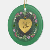 第4回フルーツ&フローラ結婚記念日+写真 セラミックオーナメント (左)