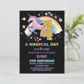第4回ユニコーン誕生日招待状 招待状 (スタンド正面)