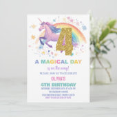 第4回ユニコーン誕生日招待状 招待状 (スタンド正面)