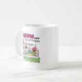 第4回子猫誕生日Tシャツとギフト コーヒーマグカップ (正面左)