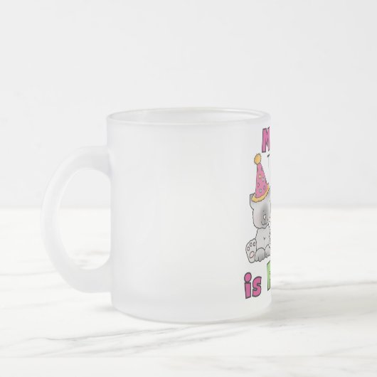 第4回子猫誕生日Tシャツとギフト フロストグラスマグカップ (左)