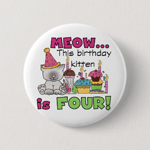 第4回子猫誕生日Tシャツとギフト 缶バッジ