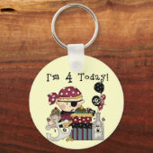 第4回誕生日の海賊Tシャツとプレゼント キーホルダー (正面)