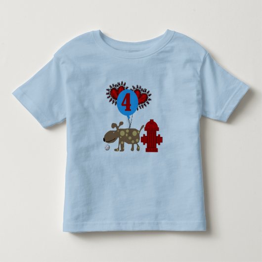 第4回誕生日Tシャツとプレゼント トドラーTシャツ (正面)