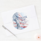 第4回7月アメリカ独立記念日お願い ラウンドシール (封筒)