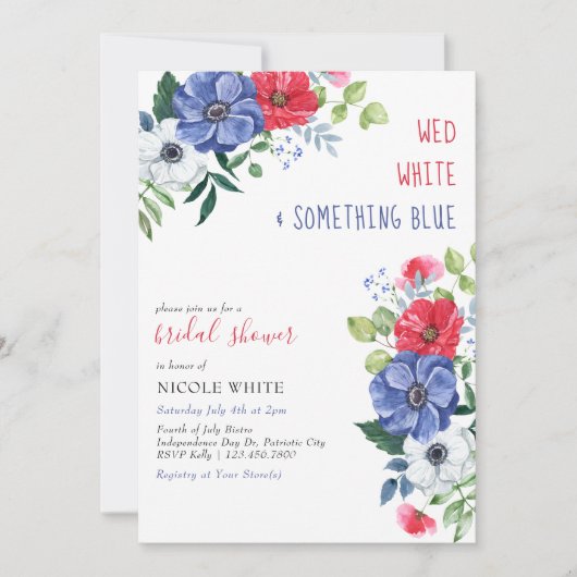 第4回7月結婚白い何か青いブライダルシャワー 招待状 (正面)
