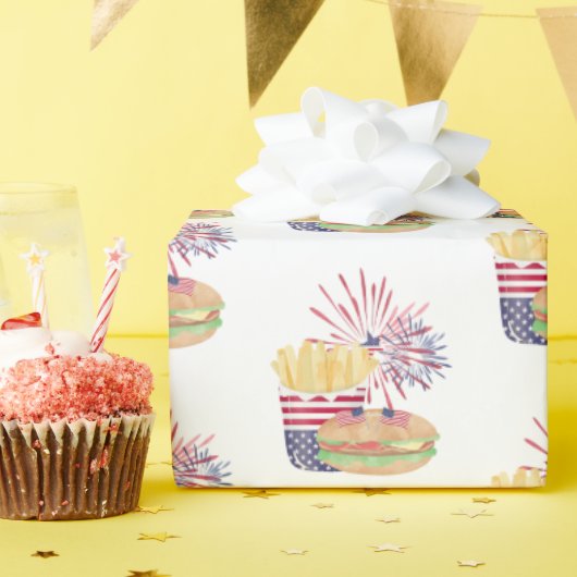 第4回7月花火愛国星団ストライプパーティー ラッピングペーパー (誕生日パーティー)