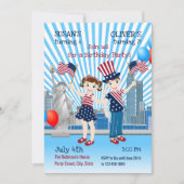 第4回7月誕生日ガールアンドボーイパーティの招待状 招待状 (正面)