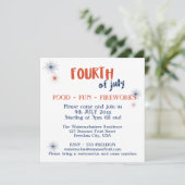 第4回7月食おもしろい花火パーティの招待状 招待状 (スタンド正面)