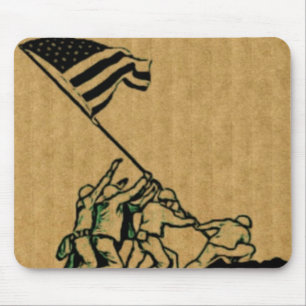 第4回7月Iwo Jima God Bless America Mouse pad マウスパッド