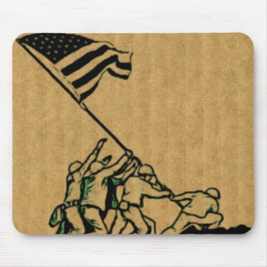 第4回7月Iwo Jima God Bless America Mouse pad マウスパッド (正面)