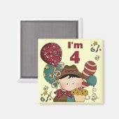 第4回Birthday Cowboy Tシャツ&ギフト マグネット (正面/裏面)