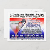 第4回Fireworks Martiniレシピ葉書 ポストカード (正面/裏面)