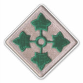 第4回INF歩兵師団カルソン等高線軍用 シール (正面)