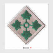 第4回INF歩兵師団カルソン等高線軍用 シール (シート)