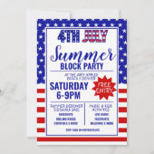 第4回juke独立記念日summer blockパーティー 招待状 (正面)