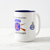 第4大隊の第31歩兵第10山のマグ ツートーンマグカップ (正面右)