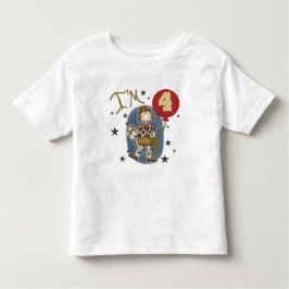 第4女性のカーボーイ誕生日Tシャツとギフト トドラーTシャツ
