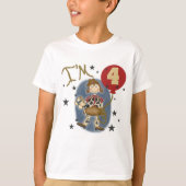 第4女性のカーボーイ誕生日Tシャツとギフト Tシャツ (正面)