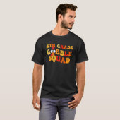 第4学年のゴブブルスクワッド感謝祭先生キッズ Tシャツ (正面フル)