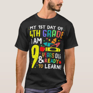 第4学年シャツ少年Gの1日目に戻る Tシャツ