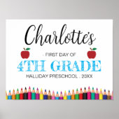 第4学年ミニマル新学期の初日 ポスター (正面)