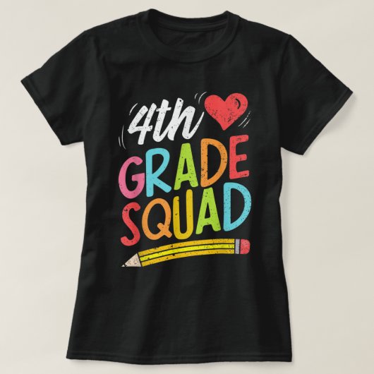 第4学年分隊先生4期生チーム戻るT Tシャツ (デザイン正面)