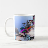 第4巨大なかたつむりの競争の記念日 コーヒーマグカップ (左)