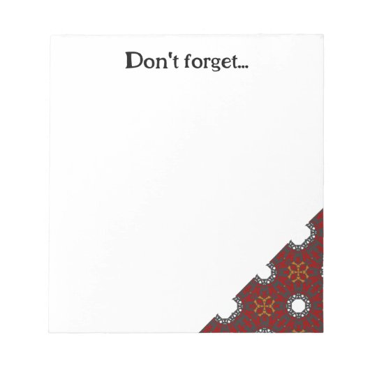 第4巻万華鏡のように千変万化するパターン第2巻 ノートパッド (正面)