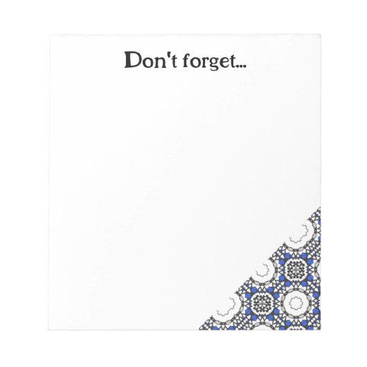 第4巻万華鏡のように千変万化するパターン第4編 ノートパッド (正面)