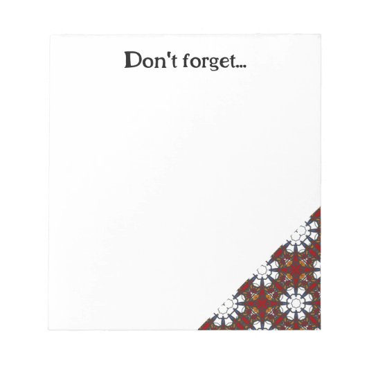 第4巻万華鏡のように千変万化するパターン第6巻 ノートパッド (正面)