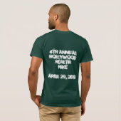 第4年次ハリウッドの健康のハイキング Tシャツ (裏面フル)