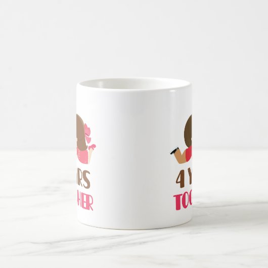 第4彼女のための記念日のギフト コーヒーマグカップ (中央)