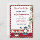 第4日7月ヴィンテージティーポットアフタヌーンハイティーパーティー 招待状 (正面)