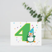 第4期ペンギン誕生日はがき ポストカード (スタンド正面)