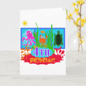 第4期海中冒険誕生日Tシャツ カード (黄色い花)