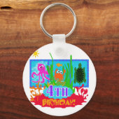 第4期海中冒険誕生日Tシャツ キーホルダー (正面)