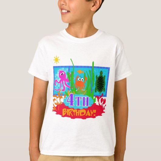 第4期海中冒険誕生日Tシャツ Tシャツ (正面)