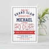 第4期野球誕生日招待状 招待状 (スタンド正面)