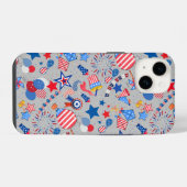 第4期7月パターン04x4 LGrey BG iPhoneケース (裏面横)