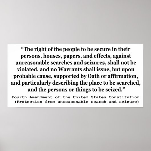 第4条憲法の統一された州改正 ポスター (正面)